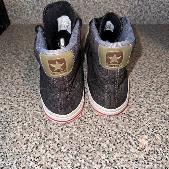 Converse Black and White High-Top Sneakers - Picture 3 of 10